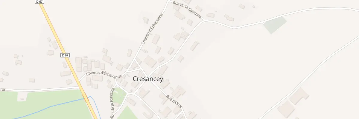 Plan du 3 Rue Saint-Sébastien à Cresancey