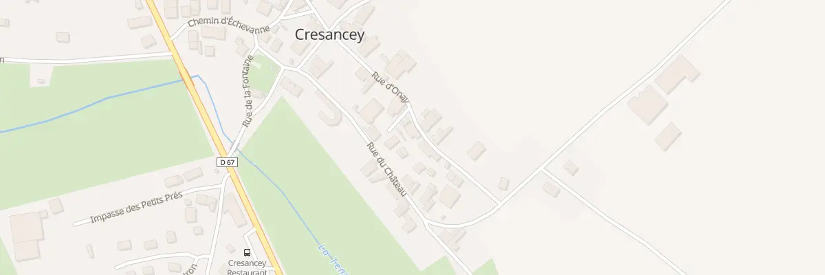 Plan du 5 Rue d’Onay à Cresancey