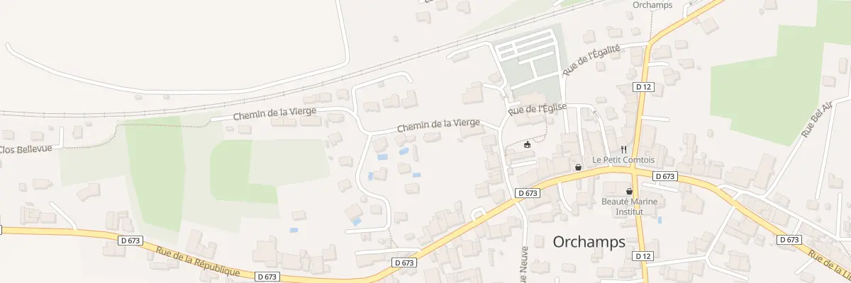 Plan du 5 Che de la Vierge à Orchamps