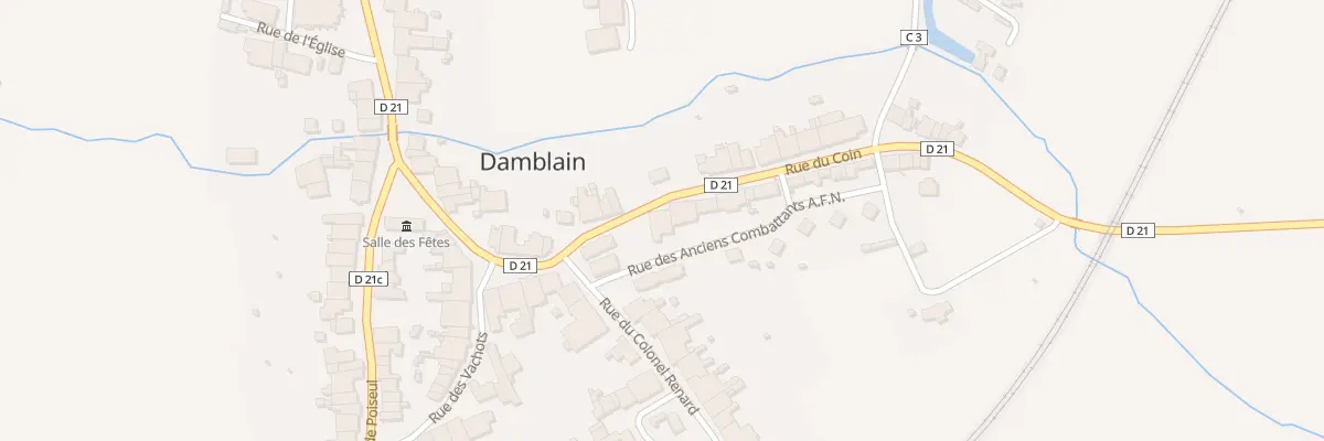 Plan du 2 Rue du Coin à Damblain