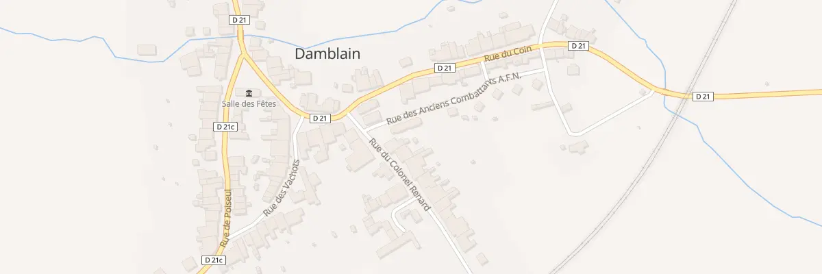 Plan du 3 Rue du Colonel Renard à Damblain