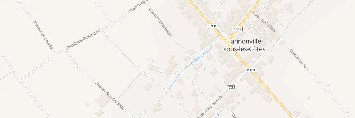 Plan du 10 Rue de la Gare à Hannonville-sous-les-Côtes