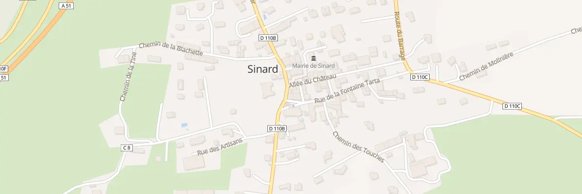 Plan du 53 Pl de l’Eglise à Sinard
