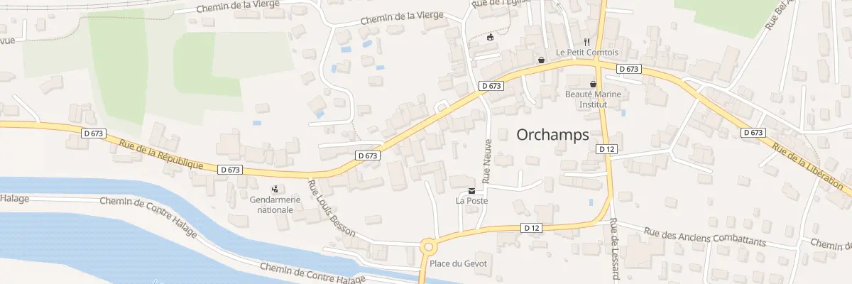 Plan du 31 Rue de la République à Orchamps