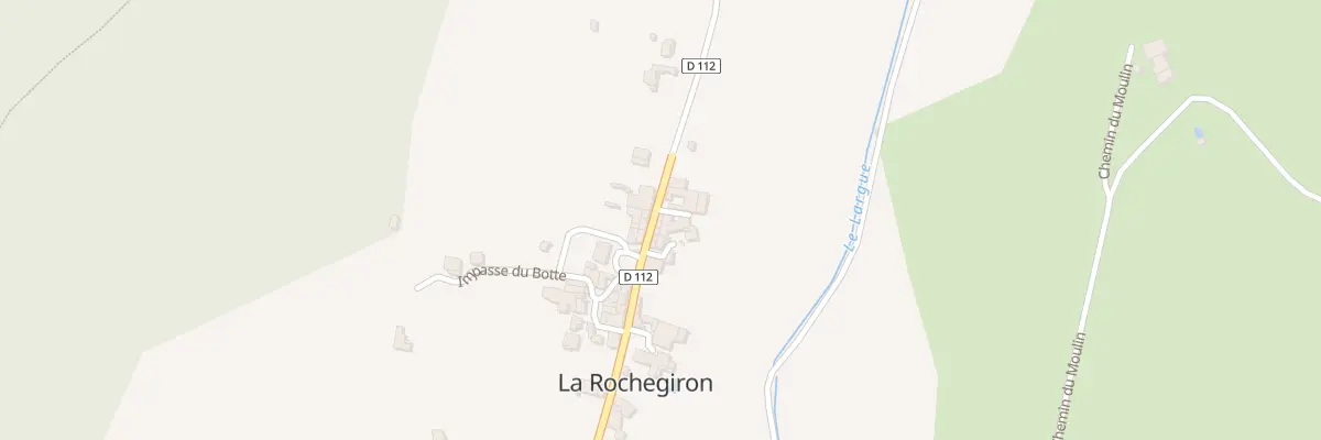 Plan du 5036 Le Village à La Rochegiron