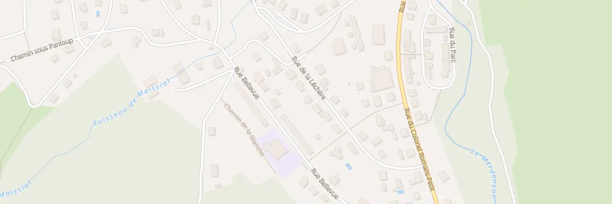 Plan du 13 Rue de la Léchère à Dortan