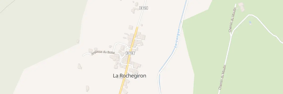 Plan du 5033 Le Village à La Rochegiron