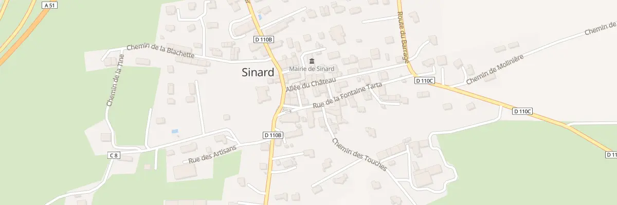 Plan du 83 Pl de l’Eglise à Sinard