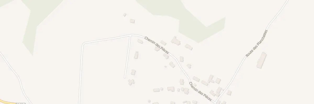 Plan du 259 Che des Pièces à Velanne