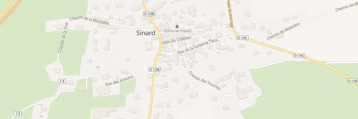 Plan du 20 Che des Touches à Sinard