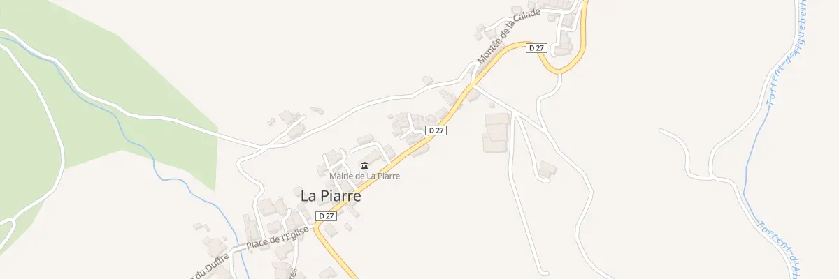 Plan du 5075 Le Mas à La Piarre