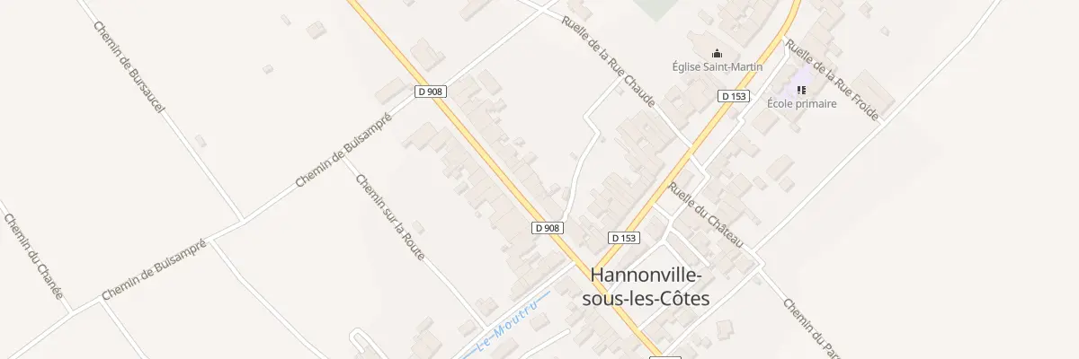 Plan du 10 Rue de Fresnes à Hannonville-sous-les-Côtes