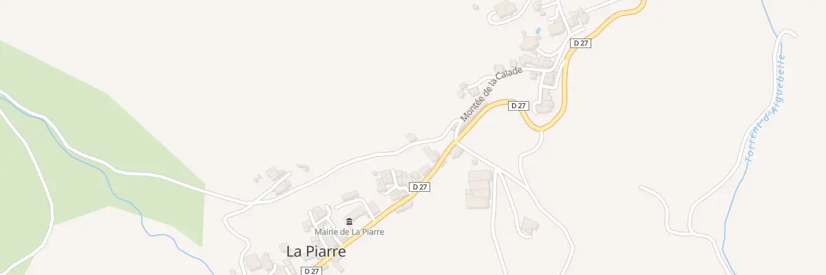 Plan du 21 Mte de la Calade à La Piarre