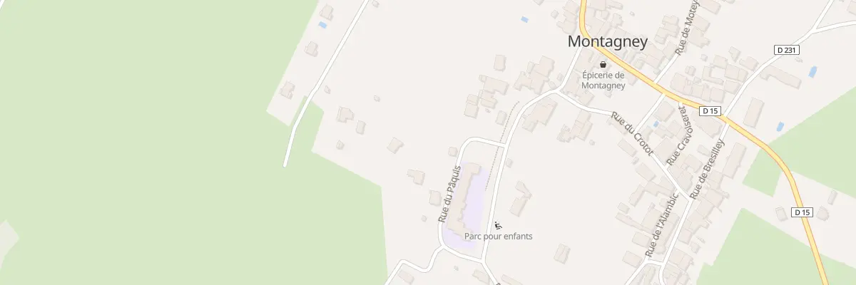 Plan du 2 Rue du Paquis à Montagney