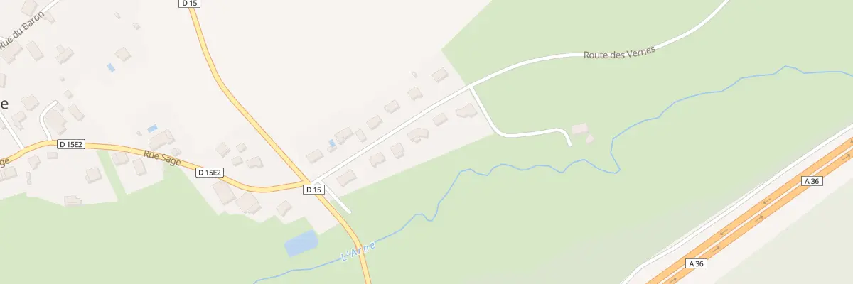 Plan du 8 Rte des Vernes à Auxange