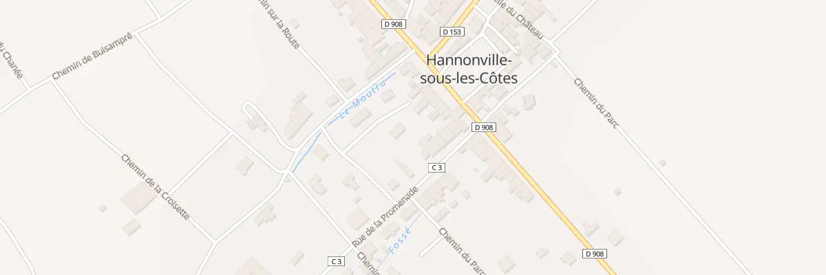 Plan du 3 Rue de Fresnes à Hannonville-sous-les-Côtes