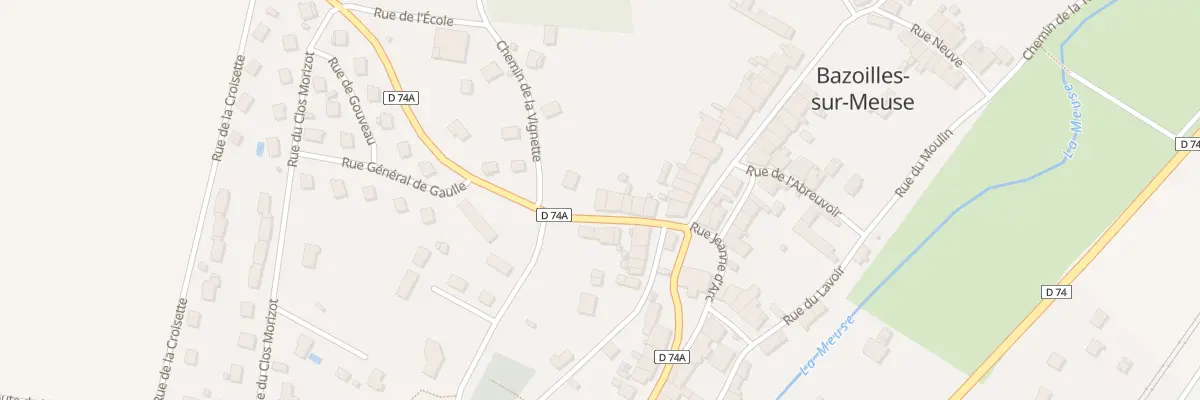 Plan du 10 Rue de Freville à Bazoilles-sur-Meuse