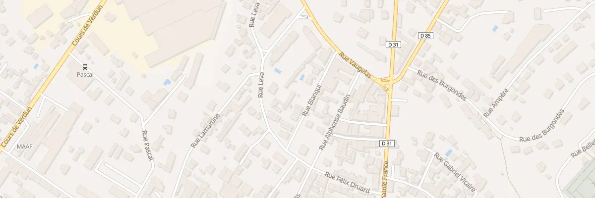 Plan du 12 Rue Blanqui à Oyonnax