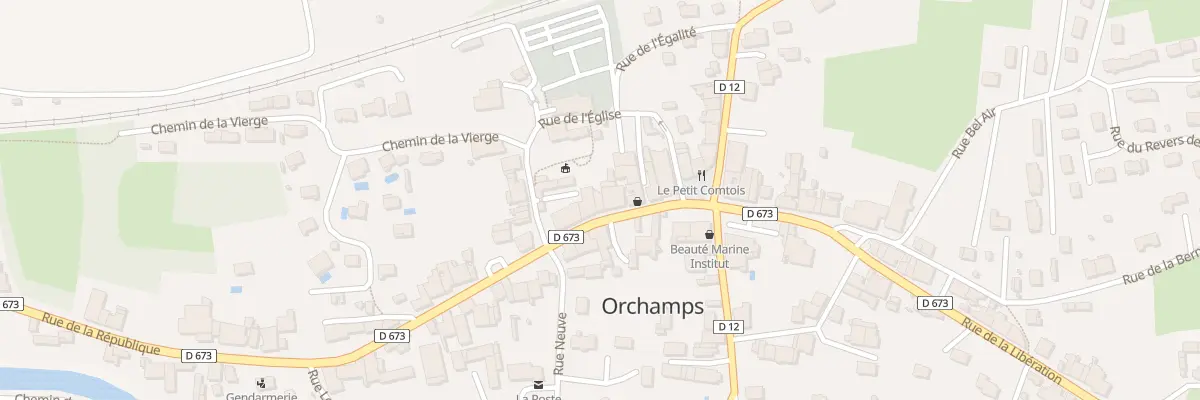 Plan du 12 Rue de la République à Orchamps
