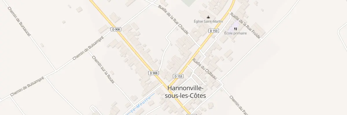 Plan du 11 Rue Chaude à Hannonville-sous-les-Côtes