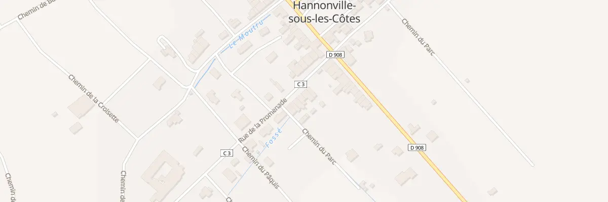 Plan du 3 Rue de la Promenade à Hannonville-sous-les-Côtes