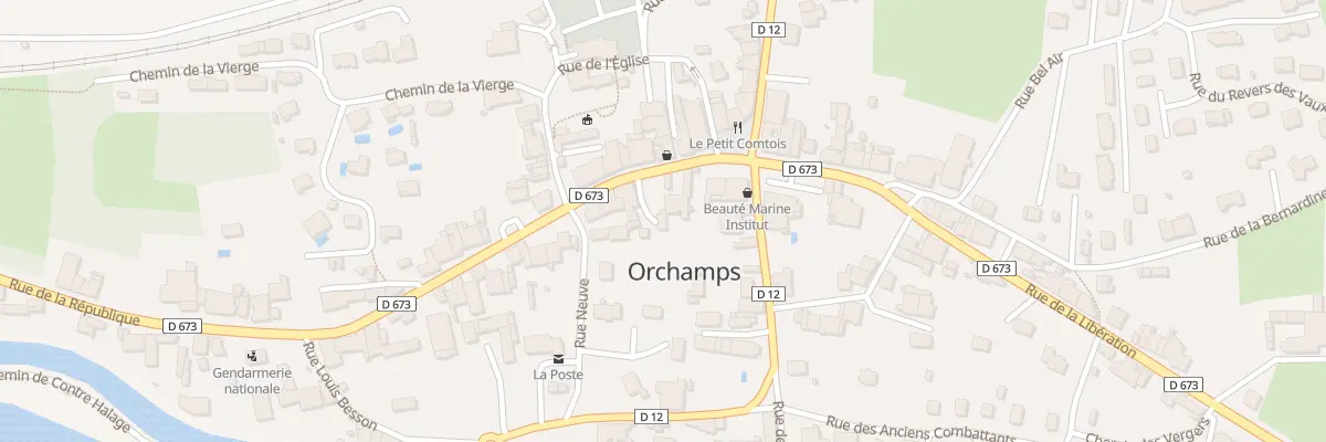 Plan du 5 Rue de la République à Orchamps