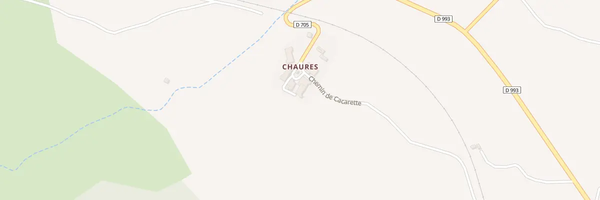 Plan du 5153 Cacarette et Chaures à La Beaume