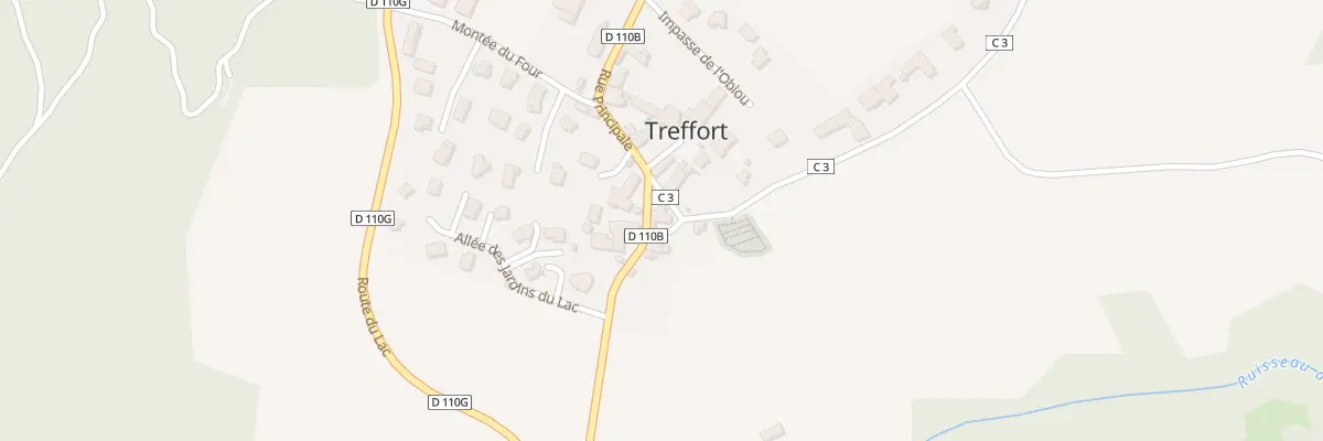 Plan du 5004 Aux Baylles à Treffort