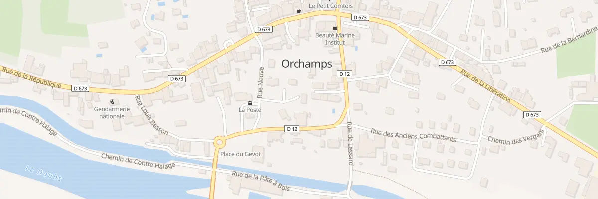 Plan du 5T Rue Neuve à Orchamps
