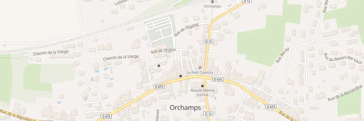 Plan du 10 Rue de l’Église à Orchamps