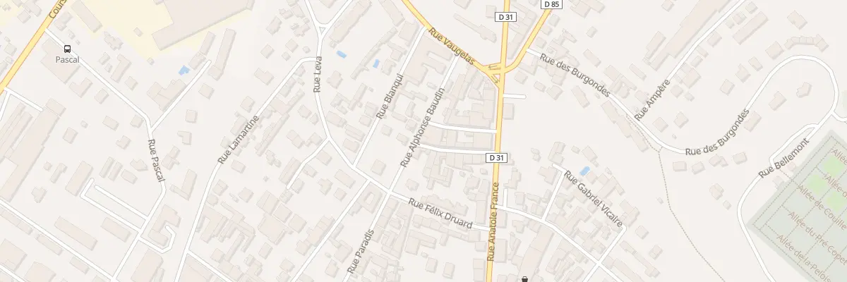 Plan du 7 Rue A Baudin à Géovreisset