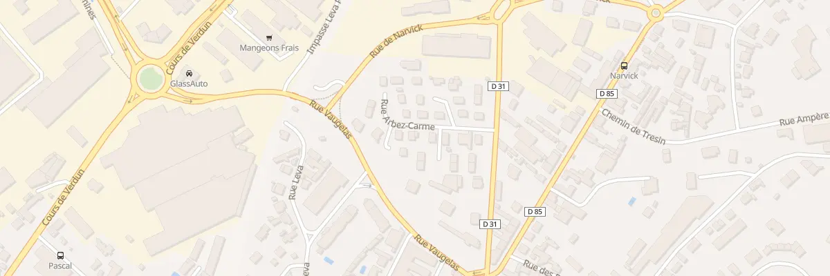 Plan du 18 Rue Arbez-Carme à Oyonnax