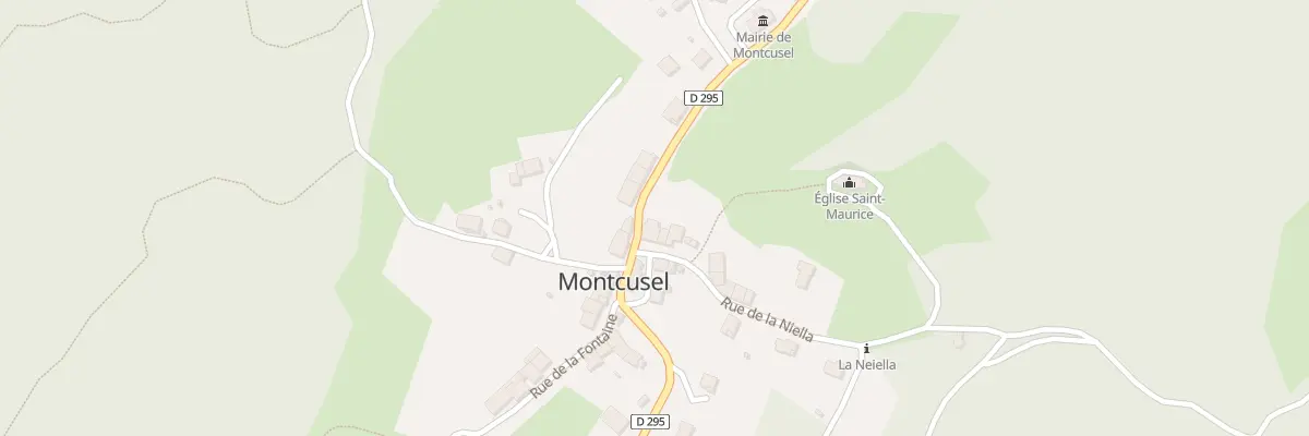 Plan du 5033 Rue de la Niella à Montcusel