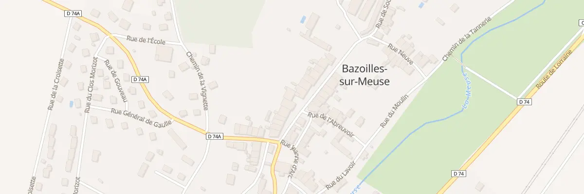 Plan du 13 Rue du Château à Bazoilles-sur-Meuse