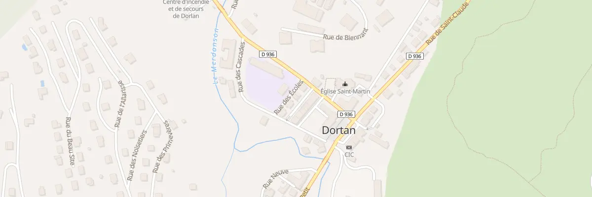 Plan du 6 Rue du Monument à Dortan