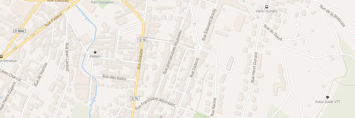 Plan du 27 Rue Jean-jacques Rousseau à Oyonnax