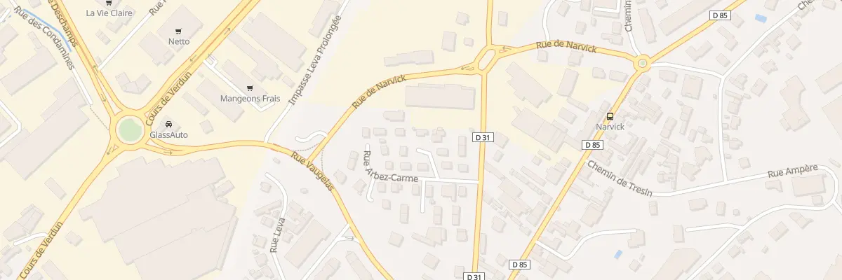 Plan du 9 Rue Arbez-Carme à Oyonnax
