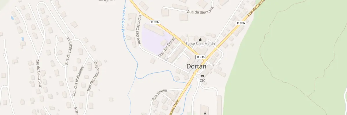 Plan du 11 Rue du Monument à Dortan