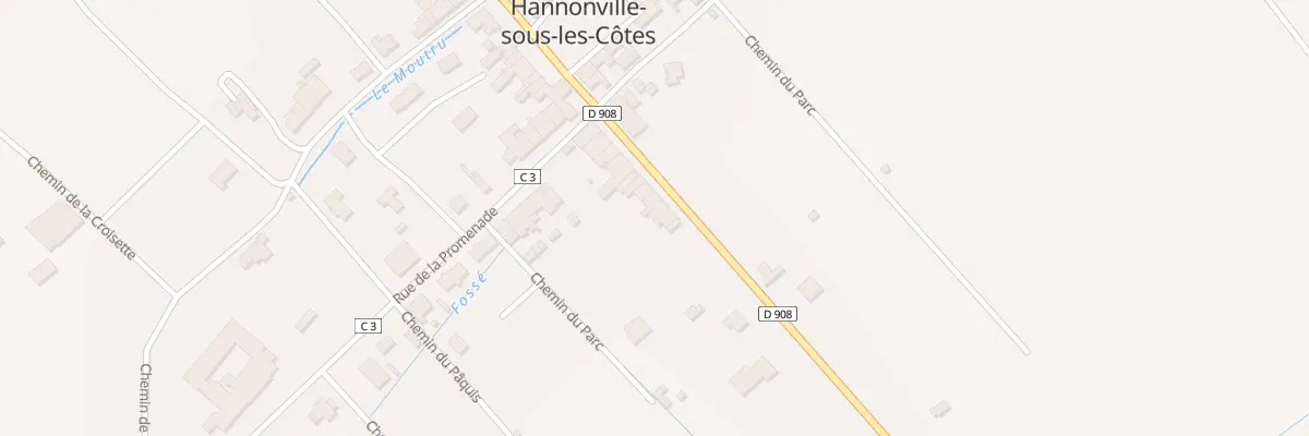 Plan du 16 Rue de Thillot à Hannonville-sous-les-Côtes