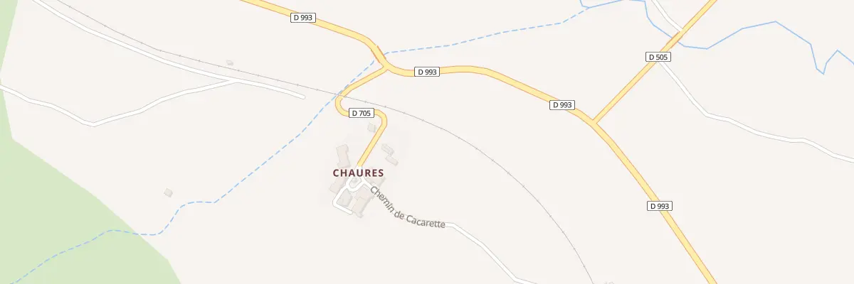 Plan du 89 Che de Chaures à La Beaume