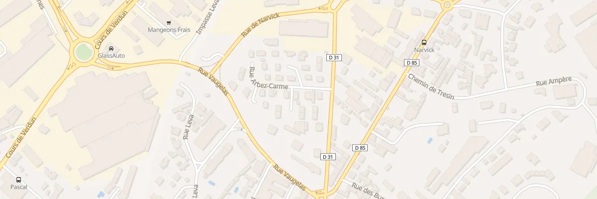 Plan du 6 Rue Arbez-Carme à Oyonnax