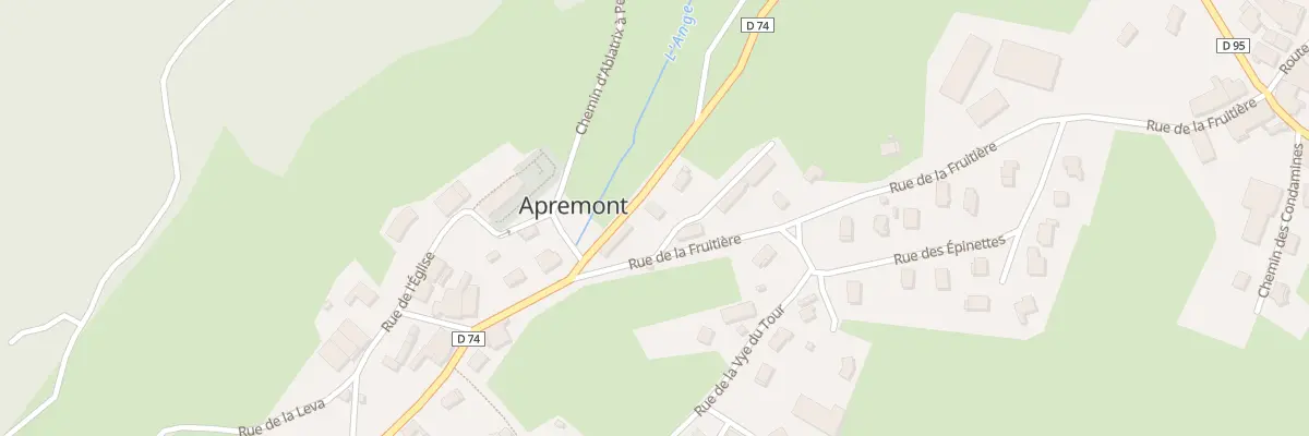 Plan du 3 Rte de Nantua à Apremont