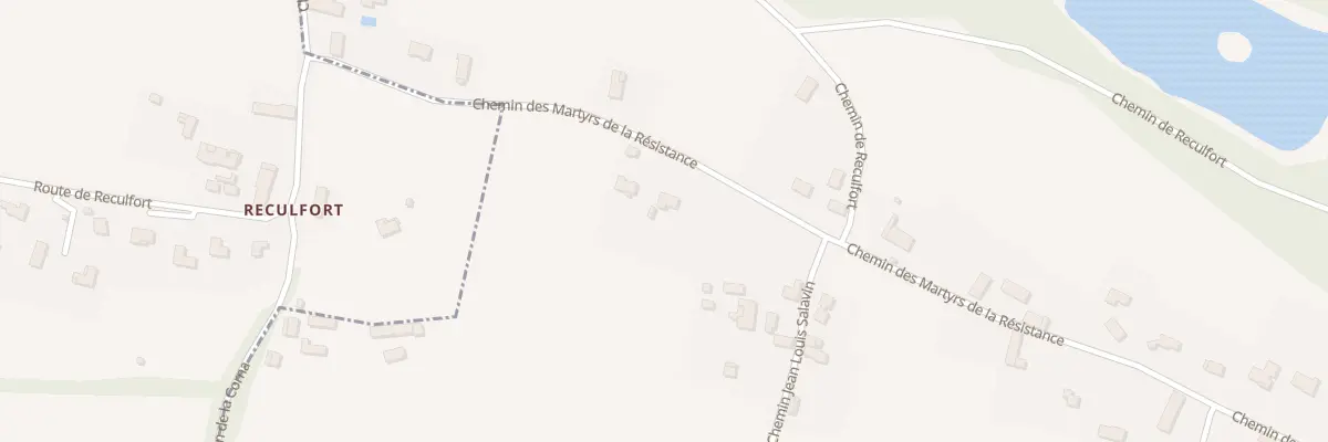 Plan du 1265 Che Martyrs de la Resistance au Pont-de-Beauvoisin