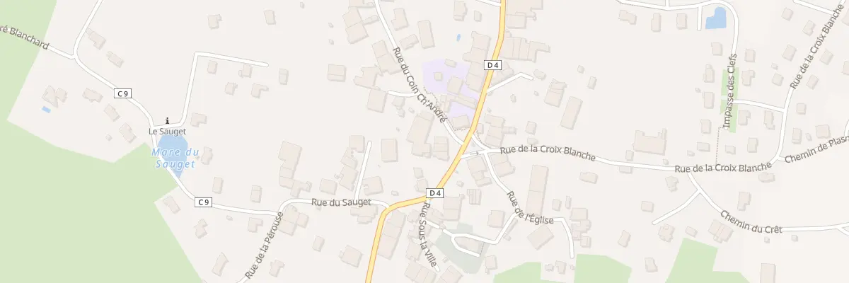 Plan du 1 Rue du Coin Ch Andre à Hauteroche