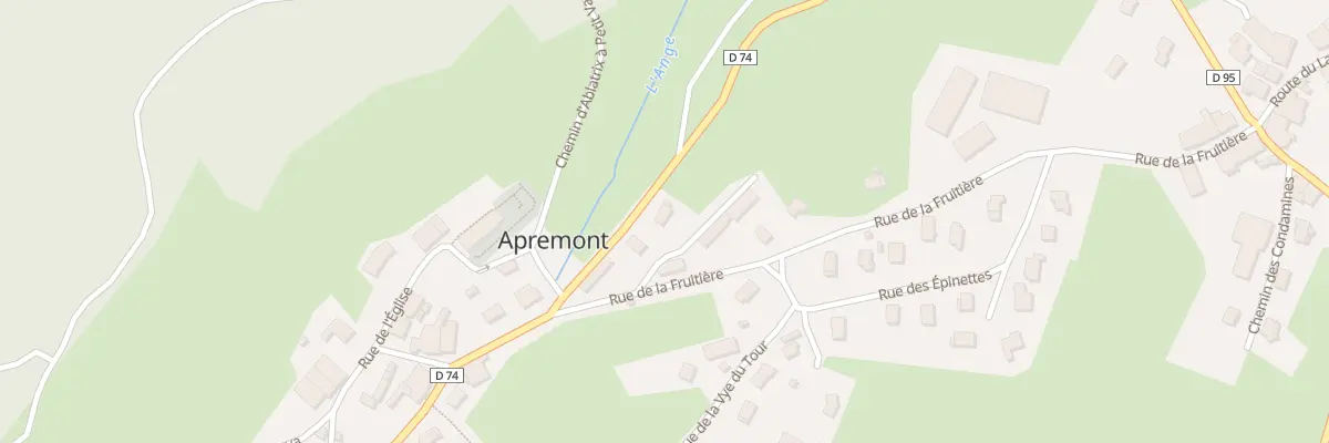 Plan du 1 Rte de Nantua à Apremont