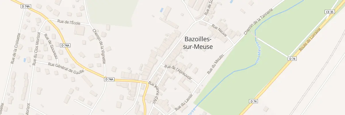 Plan du 10 Rue du Château à Bazoilles-sur-Meuse