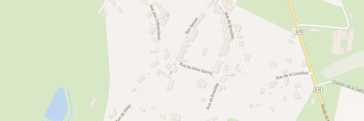 Plan du 23 Rue Neuve à Montagney