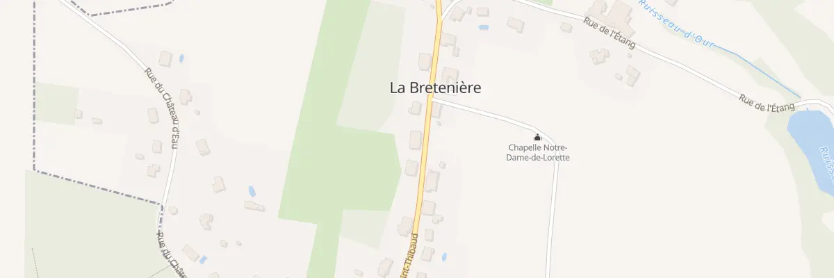 Plan du 24 Rue Saint Thibaud à La Bretenière