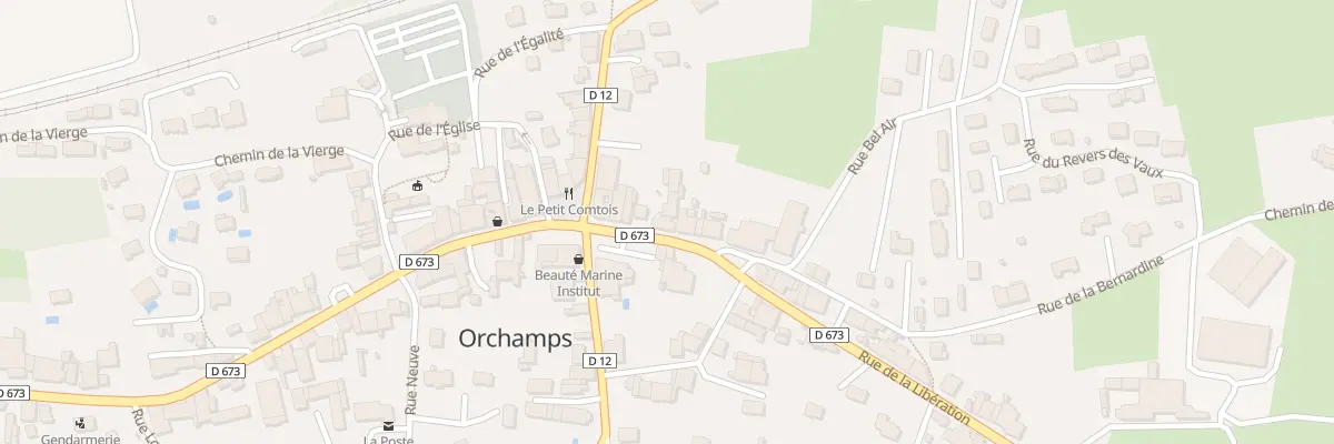 Plan du 9 Rue de la Libération à Orchamps