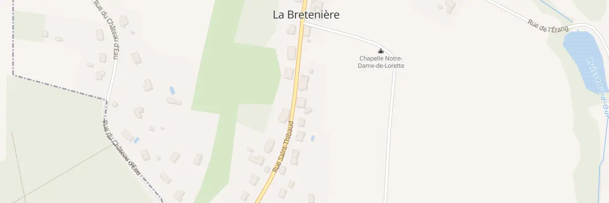 Plan du 21 Rue Saint Thibaud à La Bretenière